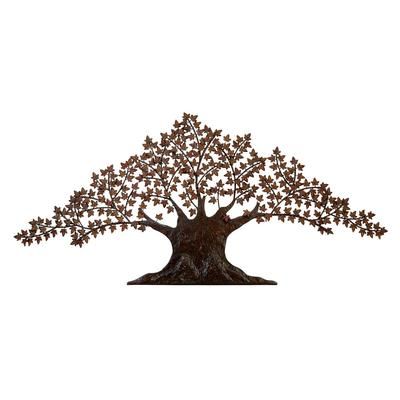 Juniper + Ivory 92 In. x 42 In. Traditional Wall Decor Brown Metal - Juniper + Ivory 72270