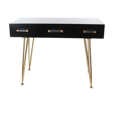 Juniper + Ivory Grayson Lane 31 In. x 42 In. Modern Console Table Black Wood - Juniper + Ivory 84344