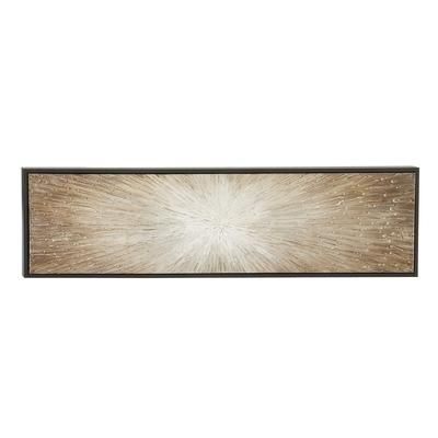 Juniper + Ivory 20 In. x 71 In. Glam Abstract Wall Art Brown Canvas - Juniper + Ivory 43973