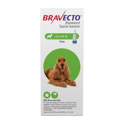 Bravecto Topical For Medium Dogs (22 - 44 Lbs) Green 2 Doses