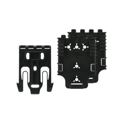Safariland Quick Locking System Kit Model 3 Non-Locking w/ 2 Receiving Plates Black QUICK-KIT3-2