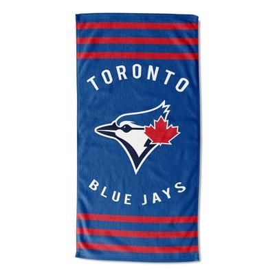 Blue Jays Stripes Beach Towel by MLB in Multi