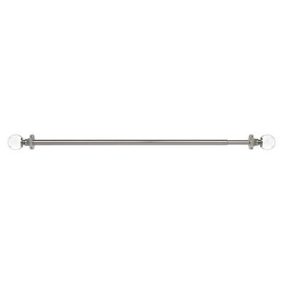 Innovative Decorative Room Darkening Wrap Around Rod & Finial 66-120 by Achim Home Décor in Brushed Nickel