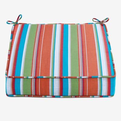 BH Outdoor Performance Single Deep Seat Cushion by BrylaneHome in Covert Breeze Outdoor Patio Chair Padding