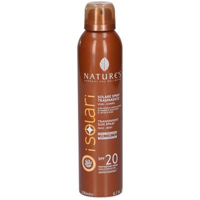 NATURE'S iSolari Solare Spray Trasparente SPF 20 200 ml