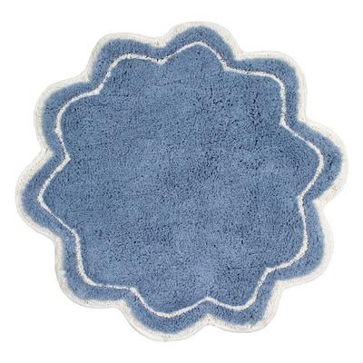 Allure Round Bah Rug Collection by Home Weavers Inc in Blue (Size 30" ROUND)