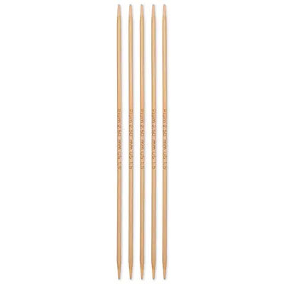 Prym Aiguilles double pointes, bambou, 15 cm