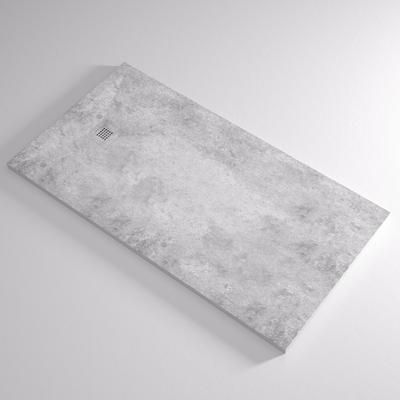 Randolph Morris 60 x 32 Stone Shower Base - Concrete RMDP-9-6032-15