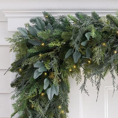 Christmas Farmhouse Cordless Garland - Grandin Road