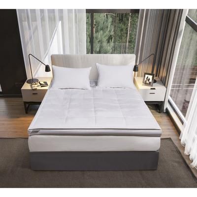 kathy ireland White Down Fiber Top Featherbed by Blue Ridge Home Fashions, Inc in White (Size CALKNG)