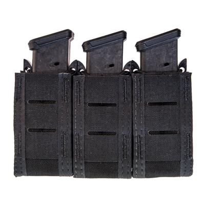 High Speed Gear Duty Triple Pistol Taco U-Mount Pouch Black 41PT03BK