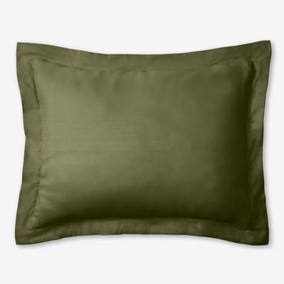 BH Studio Reversible Pillow Sham by BH Studio in Green Chocolate (Size KING)