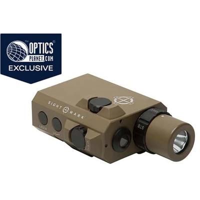 SightMark LoPro Compact Flashlight with Green Laser Sight Flat Dark SM25012DE