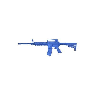 Blueguns Colt M4 Training Guns Not Weighted No Light/Laser Attachment Rifle Open Stock Fwd Rail Blue FSM4R