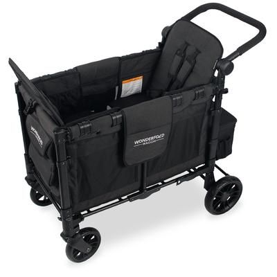 WonderFold W2 Elite Multifunctional Double (2 Seater) Stroller Wagon - Charcoal Gray