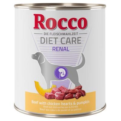 24x800g Manzo con Cuori di Pollo & Zucca Renal Rocco Diet Care umido per cani