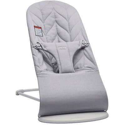 BabyBjrn Bouncer Bliss, Light Gray Frame Petal Quilt Woven - Light Gray