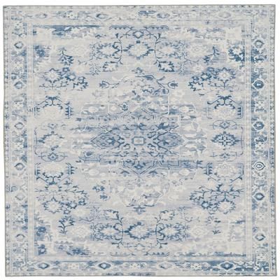 Washable Harris Grey/Ivory Rug by Linon Home Décor in Grey