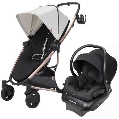 Quinny Zapp Flex Plus Stroller + Maxi-Cosi Mico 30 Infant Car Seat Bundle - Rachel Zoe Luxe Sport /