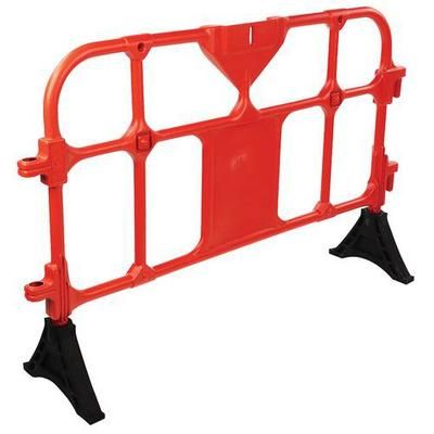 barrière plastique avec pieds - 1500mm rouge