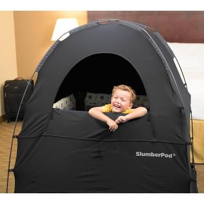 SlumberPod Privacy Canopy with Fan - Black