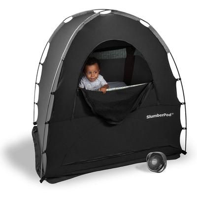 SlumberPod Privacy Canopy with Fan - Black