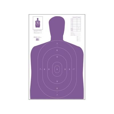 Action Target B-27E Economy Silhouette Target 100 Per Case Purple 23in x 35in B-27E-PR-100