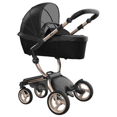 Mima Xari 4G Complete Stroller, Gold - Black / Black