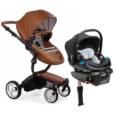Mima Xari 4G + Maxi Cosi Coral XP Travel System Bundle - Black - Camel / Black & White / Essential B