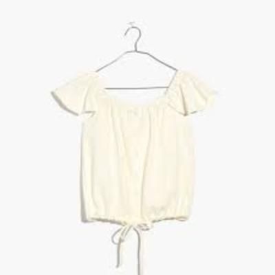 Madewell Tops | Madewell Texture And Thread Off The Shoulder Top! | Color: Cream | Size: M