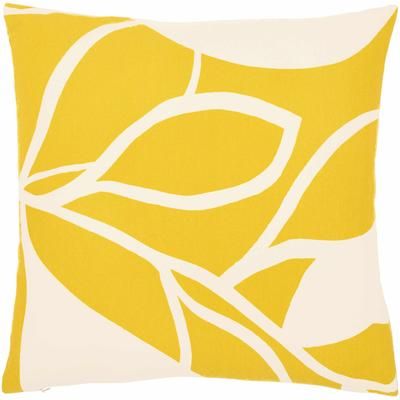 Kalang 13"L x 20"W Modern Pillow plush Cotton Mustard/Oatmeal/Light Beige/Beige Lumbar Pillow - Boutique Rugs