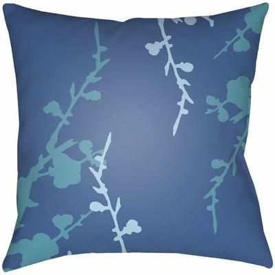 Arial 18" Square Traditional Pillow plush Aqua/Blue/Light Blue Outdoor Throw Pillow - Boutique Rugs