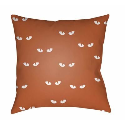 Mabay 18" Square Modern Halloween pillow White Tonal/Dark Beige/Mocha/Oatmeal/Dark Brown/Clay/Brick Red/Light Silver/Camel Outdoor Throw Pillow - Boutique Rugs