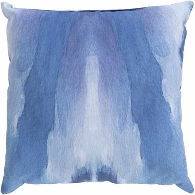 Edirne 18" Square Modern Pillow plush Gray Blue/White Tonal/Admiral Blue/Royal Denim/Charcoal/Blue Gray/Light Purple/Blue/Slate/Slate Blue Outdoor Throw Pillow - Boutique Rugs