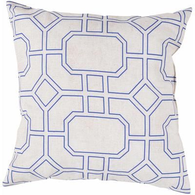 Forrestdale 20" Square Traditional Pillow plush Dark Blue/Light Gray/Navy Outdoor Throw Pillow - Boutique Rugs