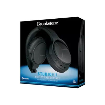 Brookstone Studio Hd Wireless Headphones, Black