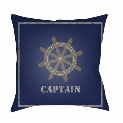 Suluova 18" Square Coastal Pillow plush White Tonal/Ink/Gray/Dark Gray/Medium Gray/Marine Blue/Midnight Blue/Silver/Silver Gray Outdoor Throw Pillow - Boutique Rugs