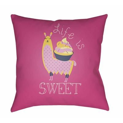 McMillin 18" Square Modern Pillow plush Dark Blue/Lavender/Magenta/Yellow/Navy Outdoor Throw Pillow - Boutique Rugs
