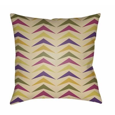 Cimin 18" Square Modern Pillow plush Medium Purple/Mustard/Olive/Wheat/Peach Outdoor Throw Pillow - Boutique Rugs