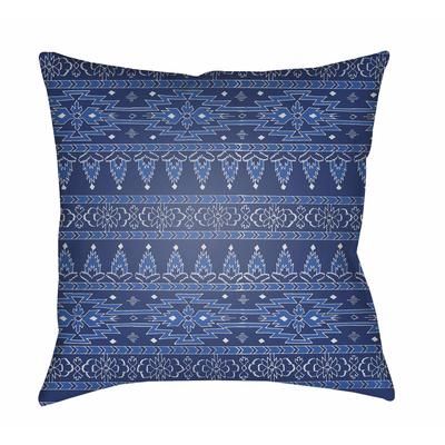 Grunthal 18" Square Traditional Pillow plush Lavender/Royal Denim/Slate/Steel Blue/Smoke/Marine Blue/Light Gray/Slate Blue/Blue/Metallic Silver Outdoor Throw Pillow - Boutique Rugs