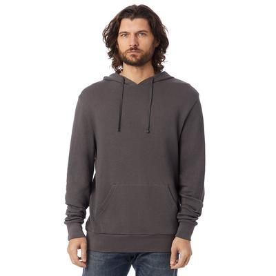 Alternative 9595ZT Washed Terry Challenger Sweatshirt in Dark Grey size Large | Cotton