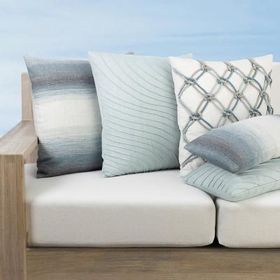 Horizon Indoor/Outdoor Pillow Collection by Elaine Smith - Hand Knotted Rope, 20" x 20" Square Hand Knotted Rope - Frontgate