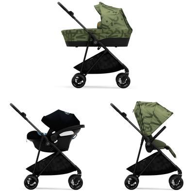 Cybex Melio Street Stroller + Cot Bundle - Olive Green