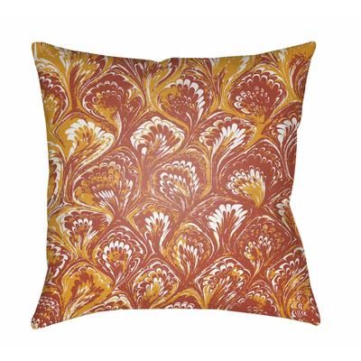 Vayu 18" Square Modern Pillow plush Ice Blue/Orange/Red Outdoor Throw Pillow - Boutique Rugs