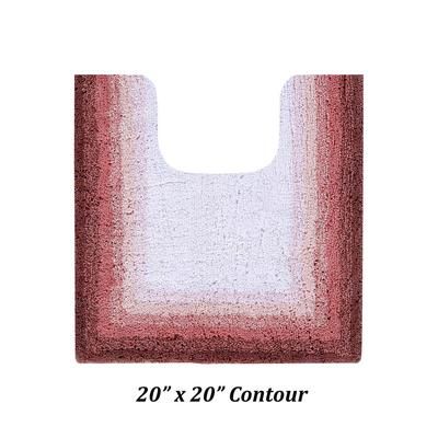 Torrent Bath Mat Rug, 20" X 20" by Better Trends in Rose