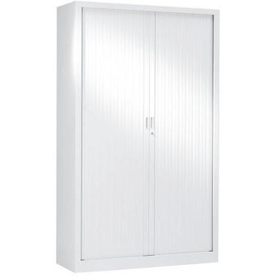 Armoire Haute À Rideaux 120 X 198 Cm 9016 Blanc - Vinco