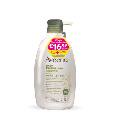 Aveeno Pn Bundle Bagno Doccia 500 Ml + Aveeno Crema Idratante Lavanda 300 Ml