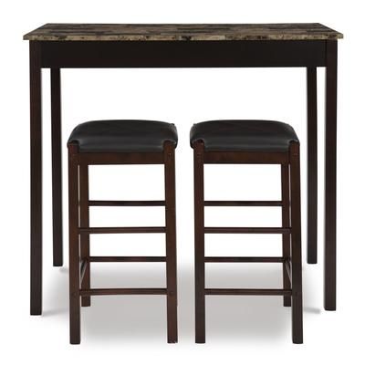 Sutton Three Piece Tavern Set by Linon Home Décor in Espresso