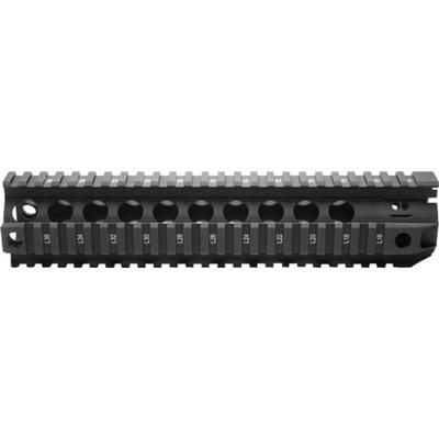 Bravo QRF10556BLK BCMGunfighter AR-15 Quad Rail 10 6061-T6 Aluminum Black Hard