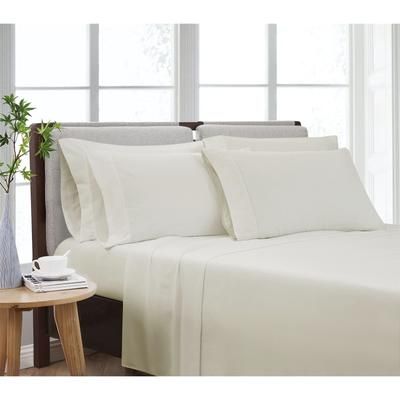 Heritage Solid Sheet Set by Cannon in Ivory (Size SPLT KING)